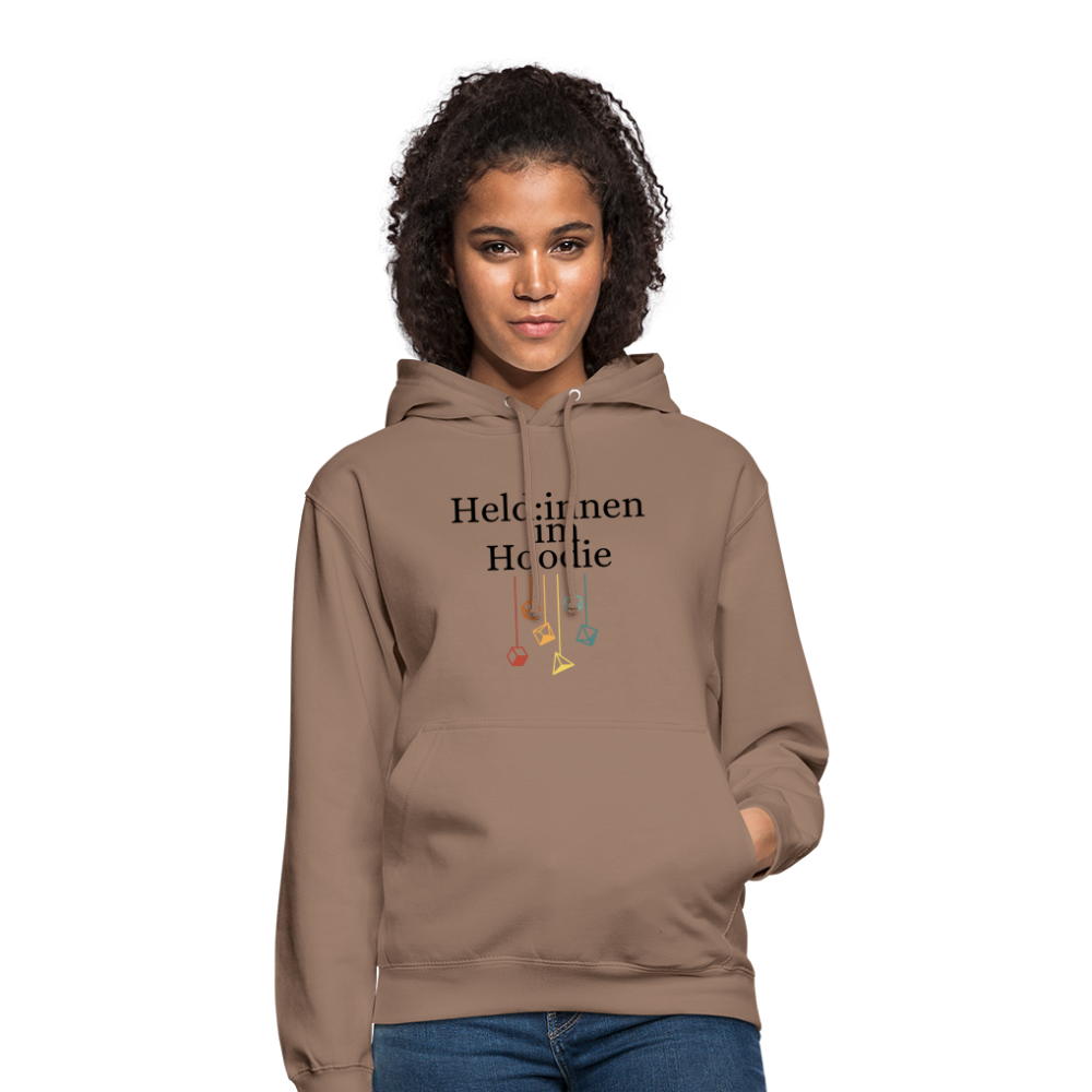 Unisex Hoodie Held:innen im Hoodie Würfel - Mokka
