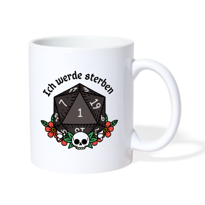 Tasse einfarbig Beide Seiten UNTERSCHIEDLICH! - weiß