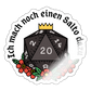 Sticker "Ich mach einen Salto dazu 20" - Weiß glänzend