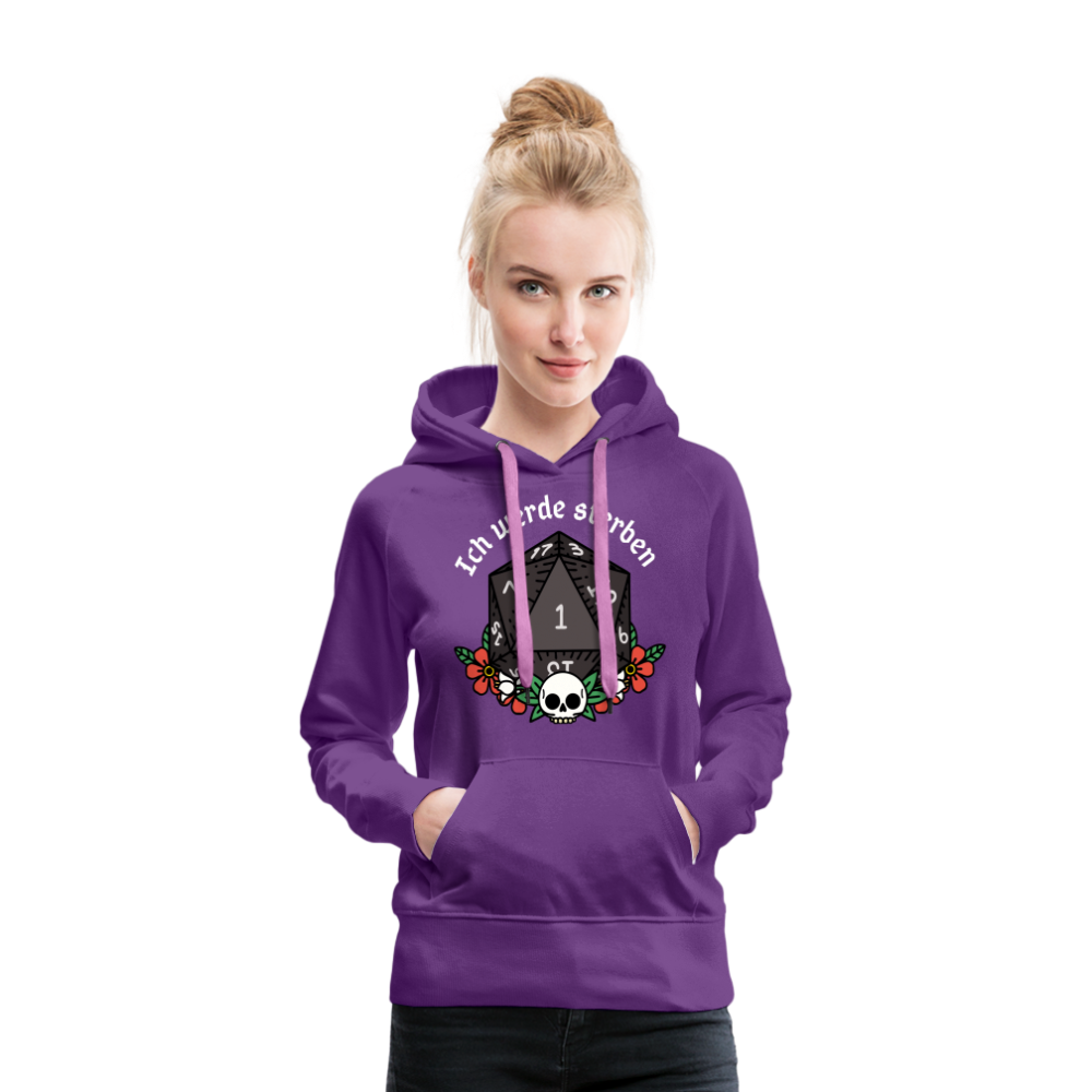 Frauen Premium Hoodie "Ich werde sterben 1" - Purple