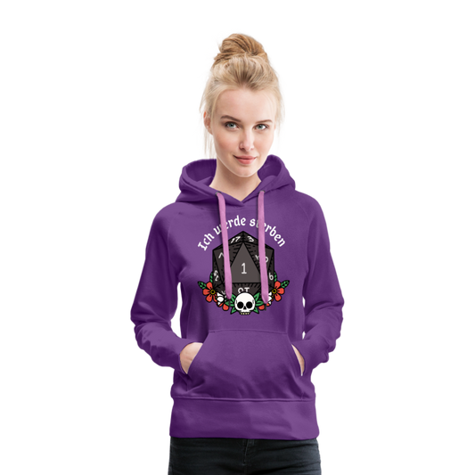 Frauen Premium Hoodie "Ich werde sterben 1" - Purple