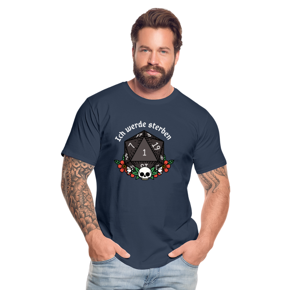 Männer Premium Bio T-Shirt "Ich werde sterben 1" - Navy