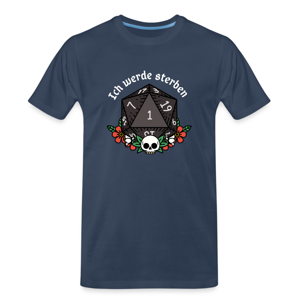Männer Premium Bio T-Shirt "Ich werde sterben 1" - Navy