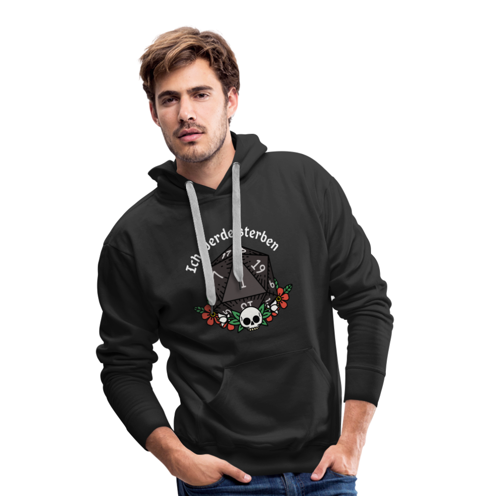 Men’s Premium Hoodie "Ich werde sterben 1" - Schwarz