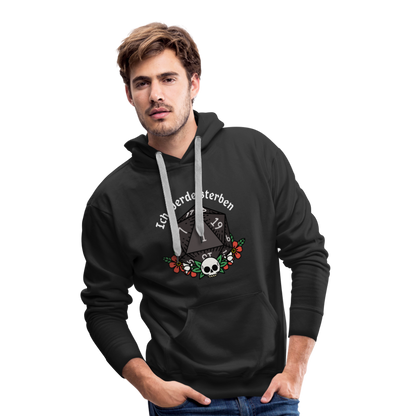 Men’s Premium Hoodie "Ich werde sterben 1" - Schwarz