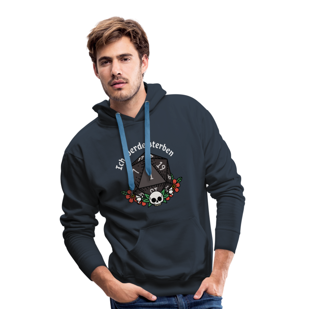 Men’s Premium Hoodie "Ich werde sterben 1" - Navy