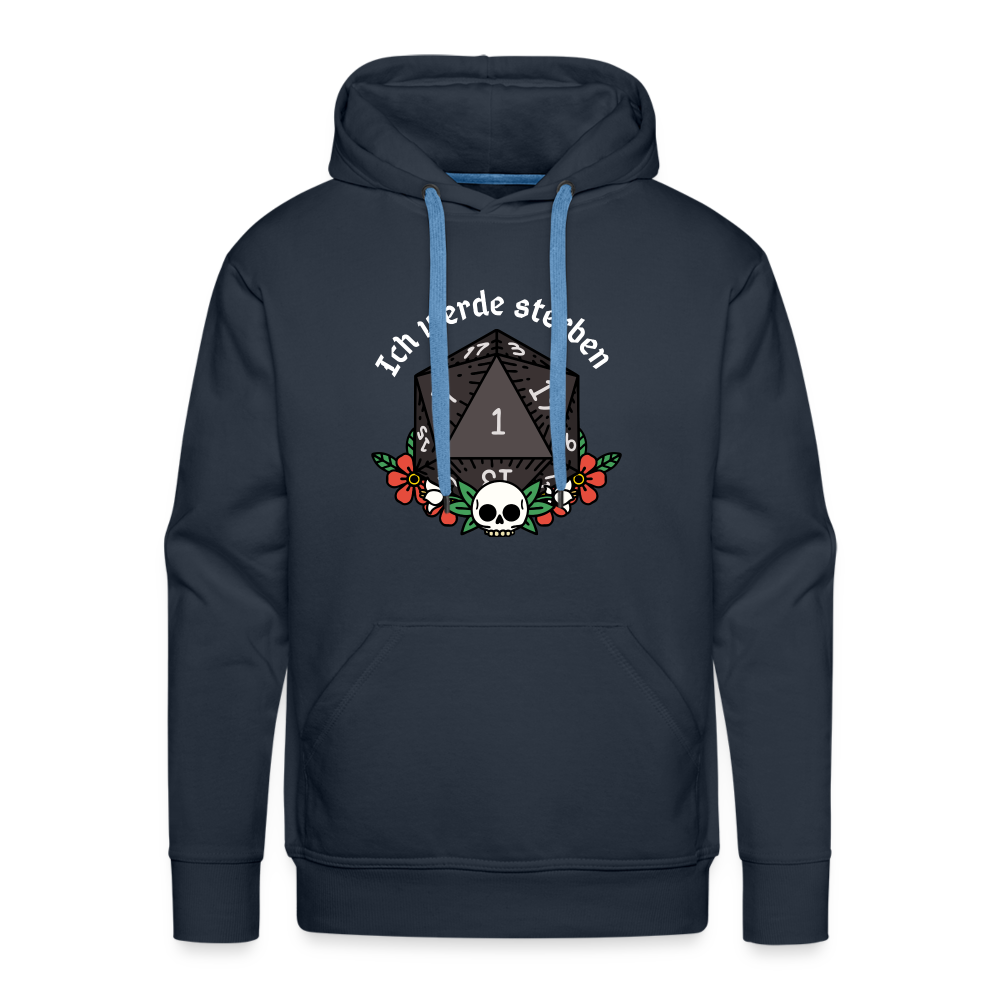 Men’s Premium Hoodie "Ich werde sterben 1" - Navy