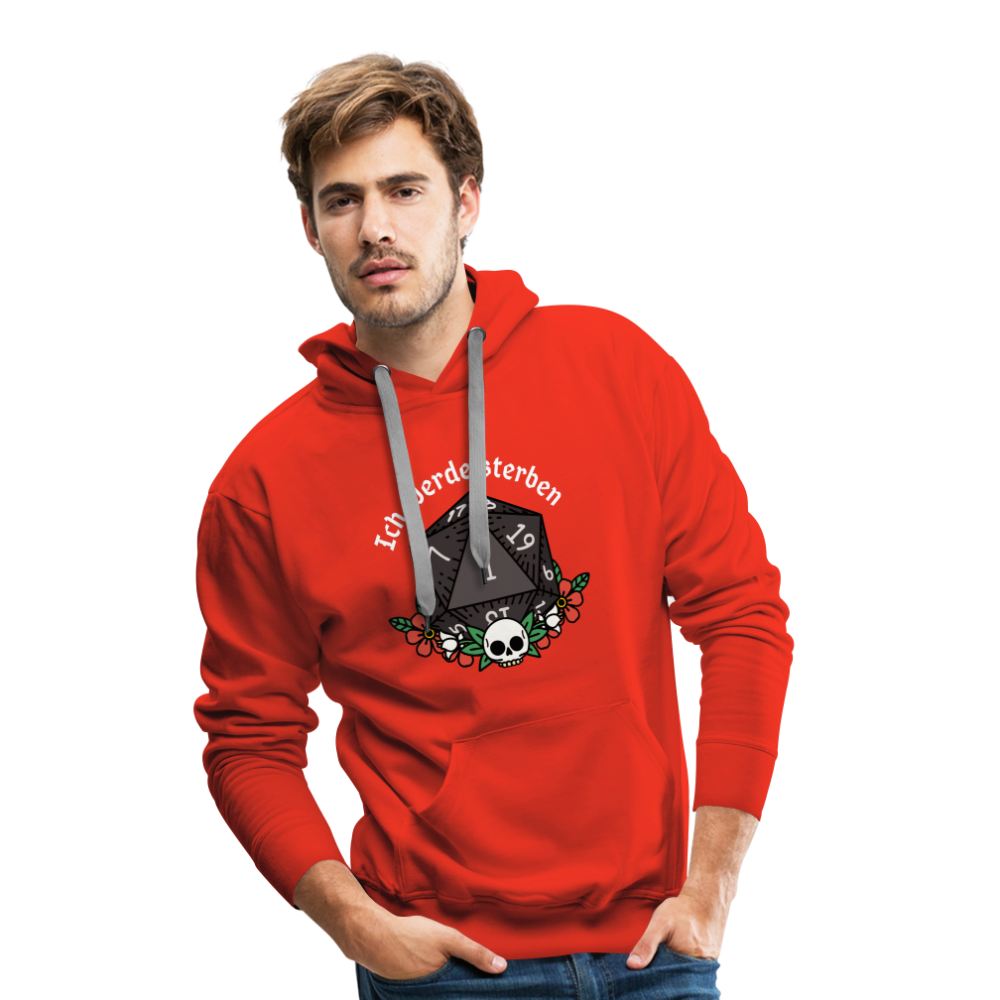 Men’s Premium Hoodie "Ich werde sterben 1" - Rot