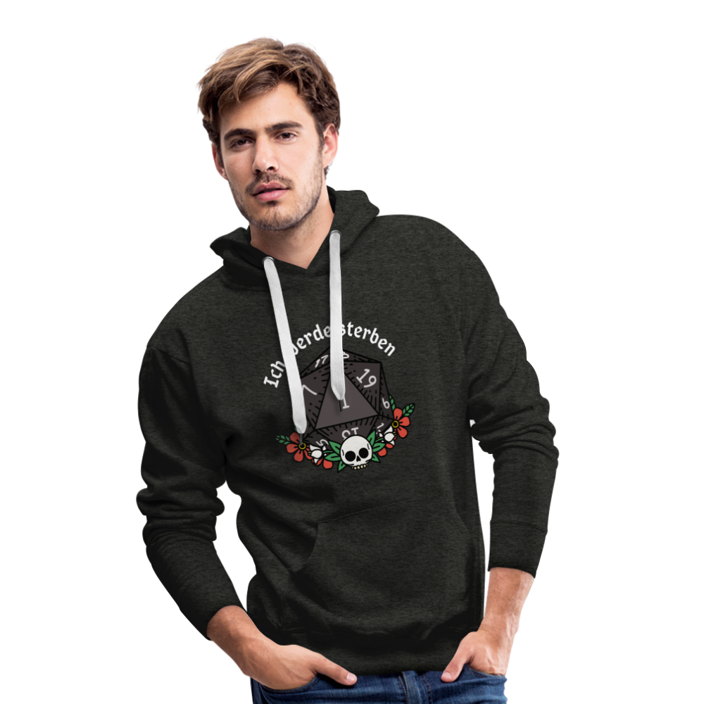 Men’s Premium Hoodie "Ich werde sterben 1" - Anthrazit