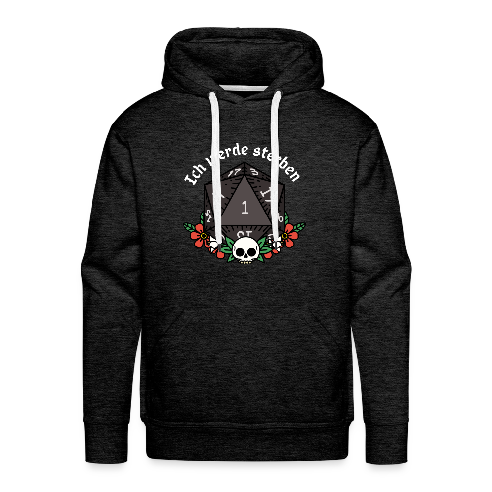 Men’s Premium Hoodie "Ich werde sterben 1" - Anthrazit