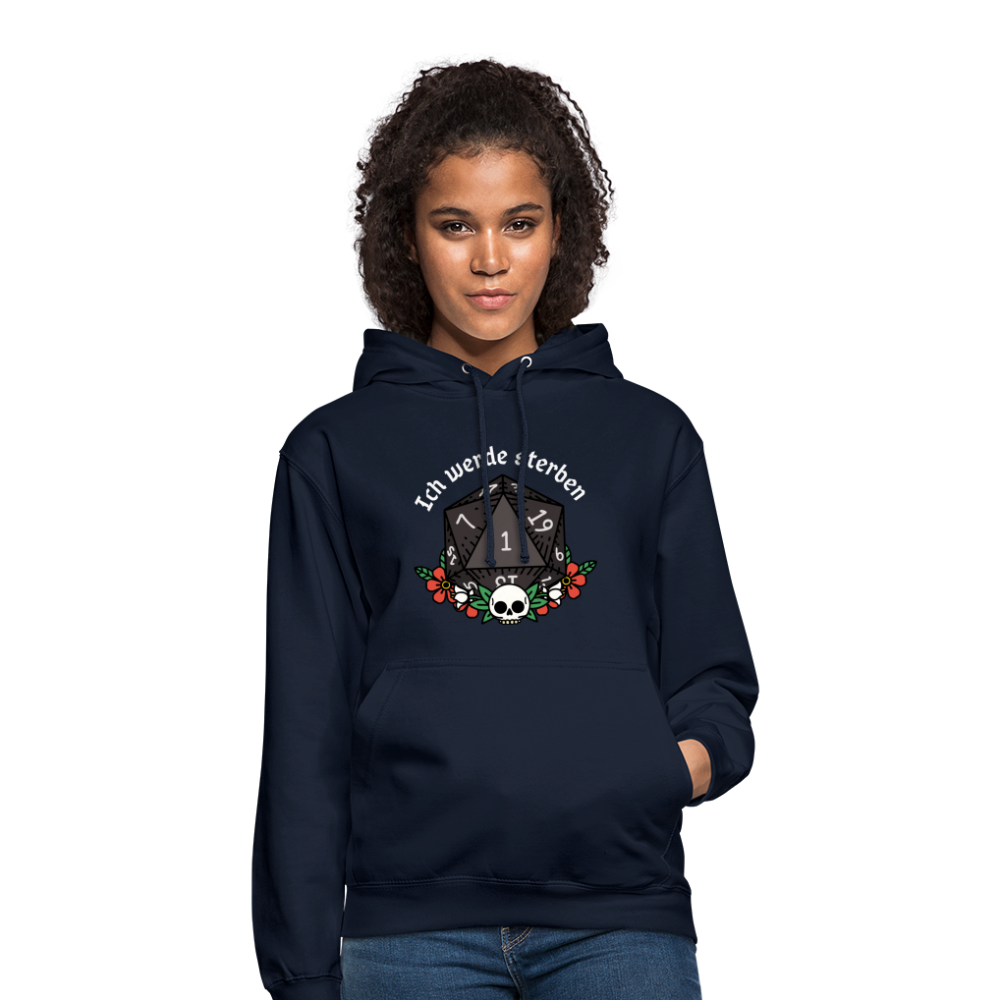 Unisex Hoodie "Ich werde sterben 1" - Navy