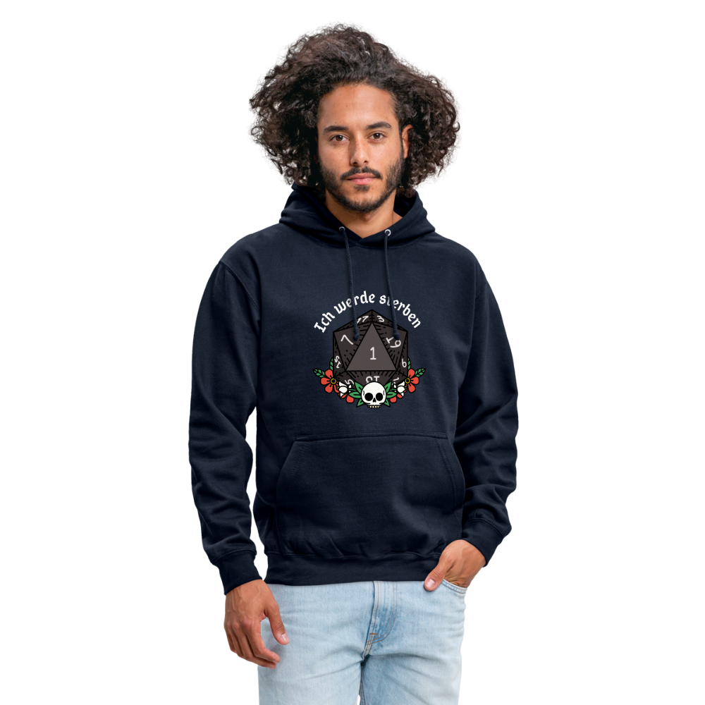 Unisex Hoodie "Ich werde sterben 1" - Navy