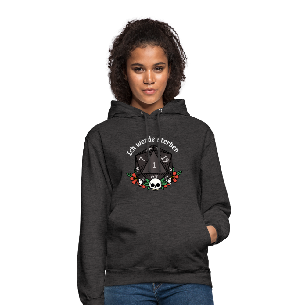 Unisex Hoodie "Ich werde sterben 1" - Anthrazit