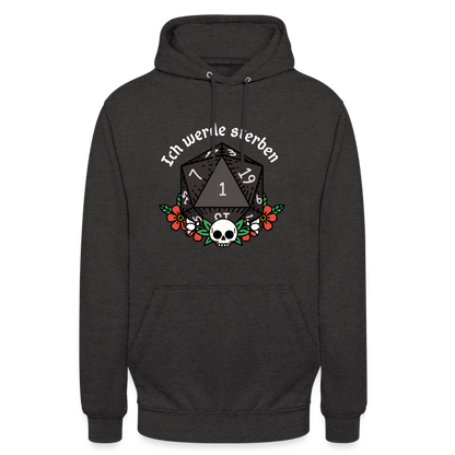 Unisex Hoodie "Ich werde sterben 1" - Anthrazit