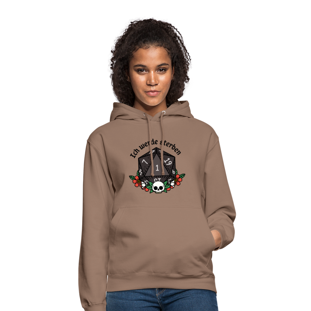 Unisex Hoodie "Ich werde sterben 1" - Mokka