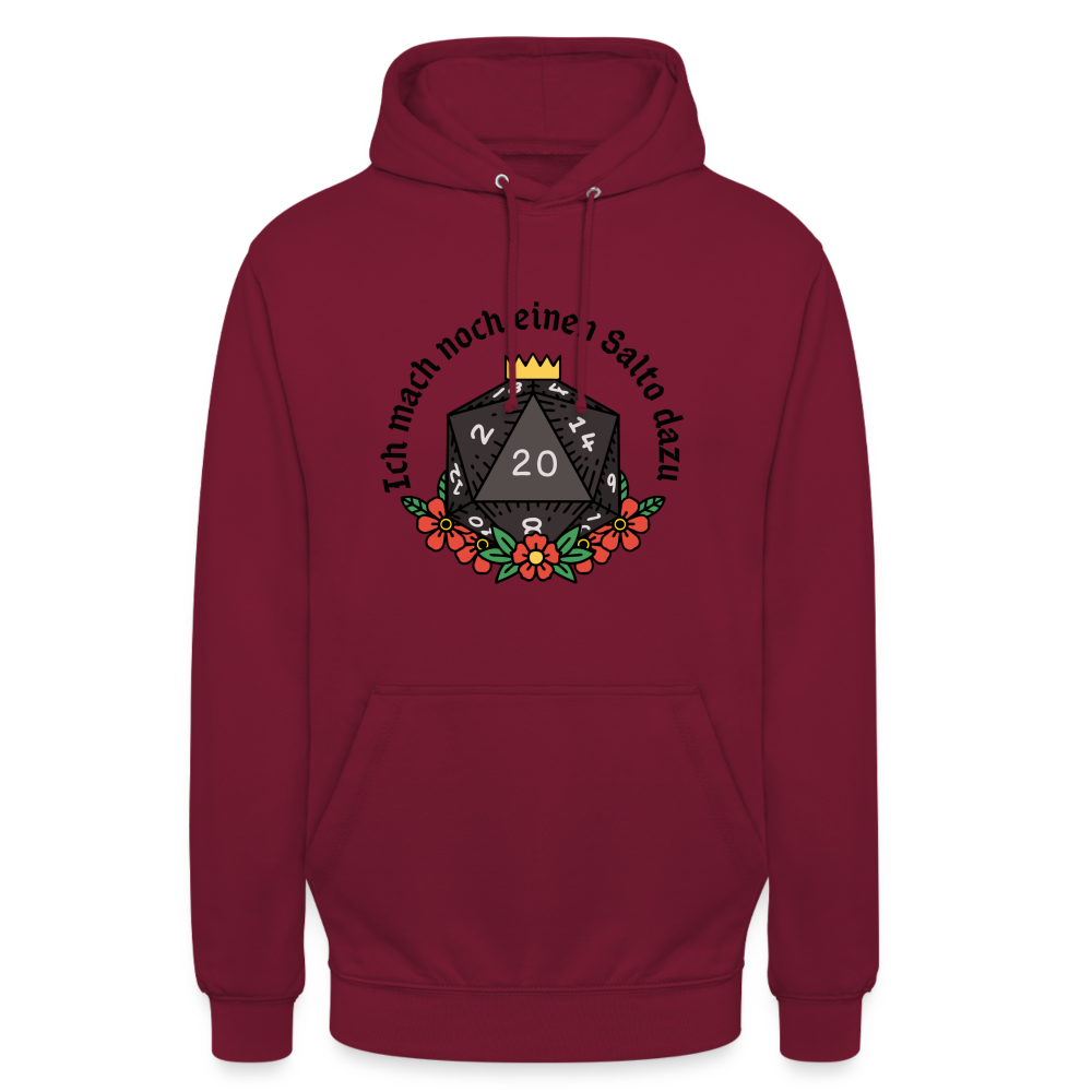 Unisex Hoodie "Ich mach noch einen Salto dazu 20" - Bordeaux