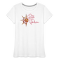 Frauen Premium Bio T-Shirt Rote Fäden - weiß