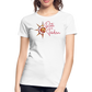 Frauen Premium Bio T-Shirt Rote Fäden - weiß