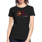 Frauen Premium Bio T-Shirt Rote Fäden - Schwarz
