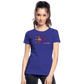 Frauen Premium Bio T-Shirt Rote Fäden - Königsblau