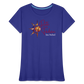 Frauen Premium Bio T-Shirt Rote Fäden - Königsblau