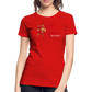 Frauen Premium Bio T-Shirt Rote Fäden - Rot