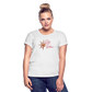 Frauen Oversize T-Shirt Rote Fäden - weiß