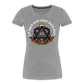 Frauen Premium Bio T-Shirt "Ich mach noch einen Salto dazu 20" - Grau meliert