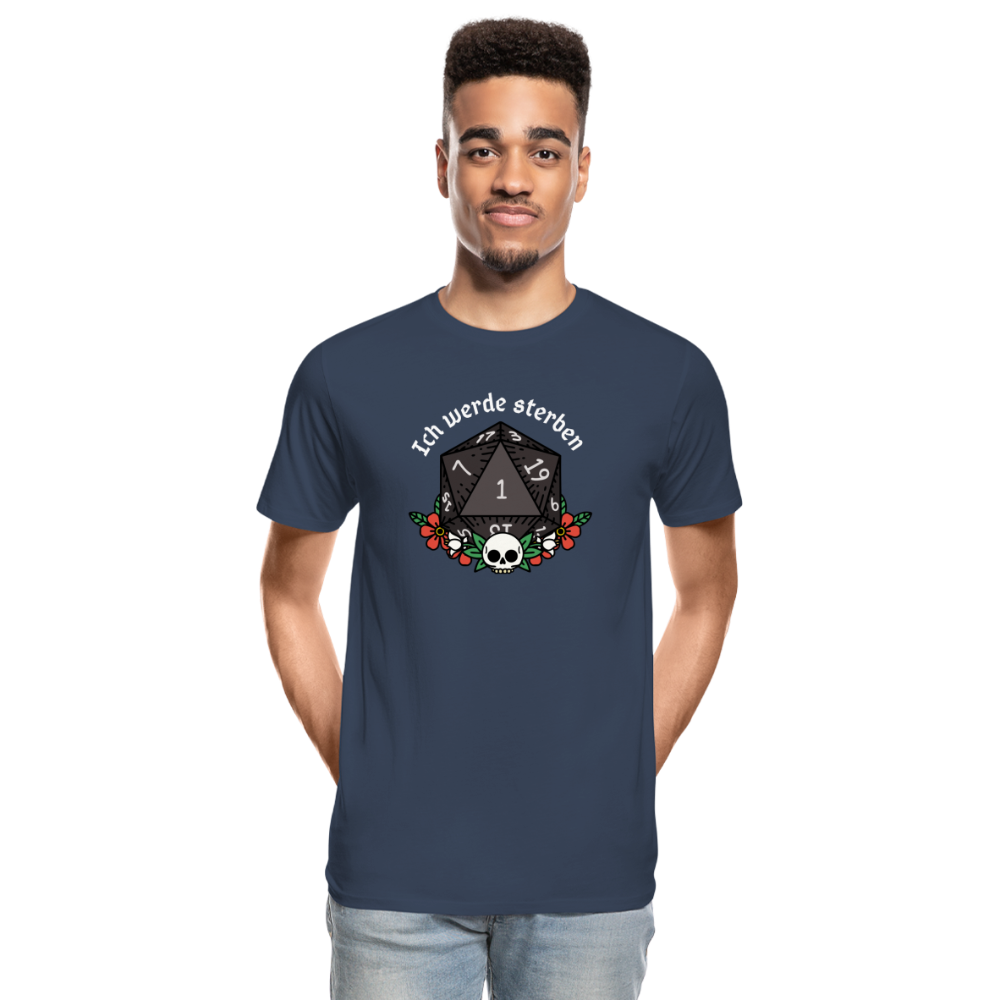 Männer Premium Bio T-Shirt "Ich werde sterben1" - Navy