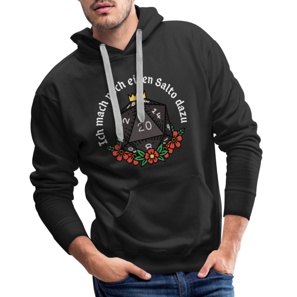 Männer Premium Hoodie "Ich mach noch einen Salto dazu 20" - Schwarz