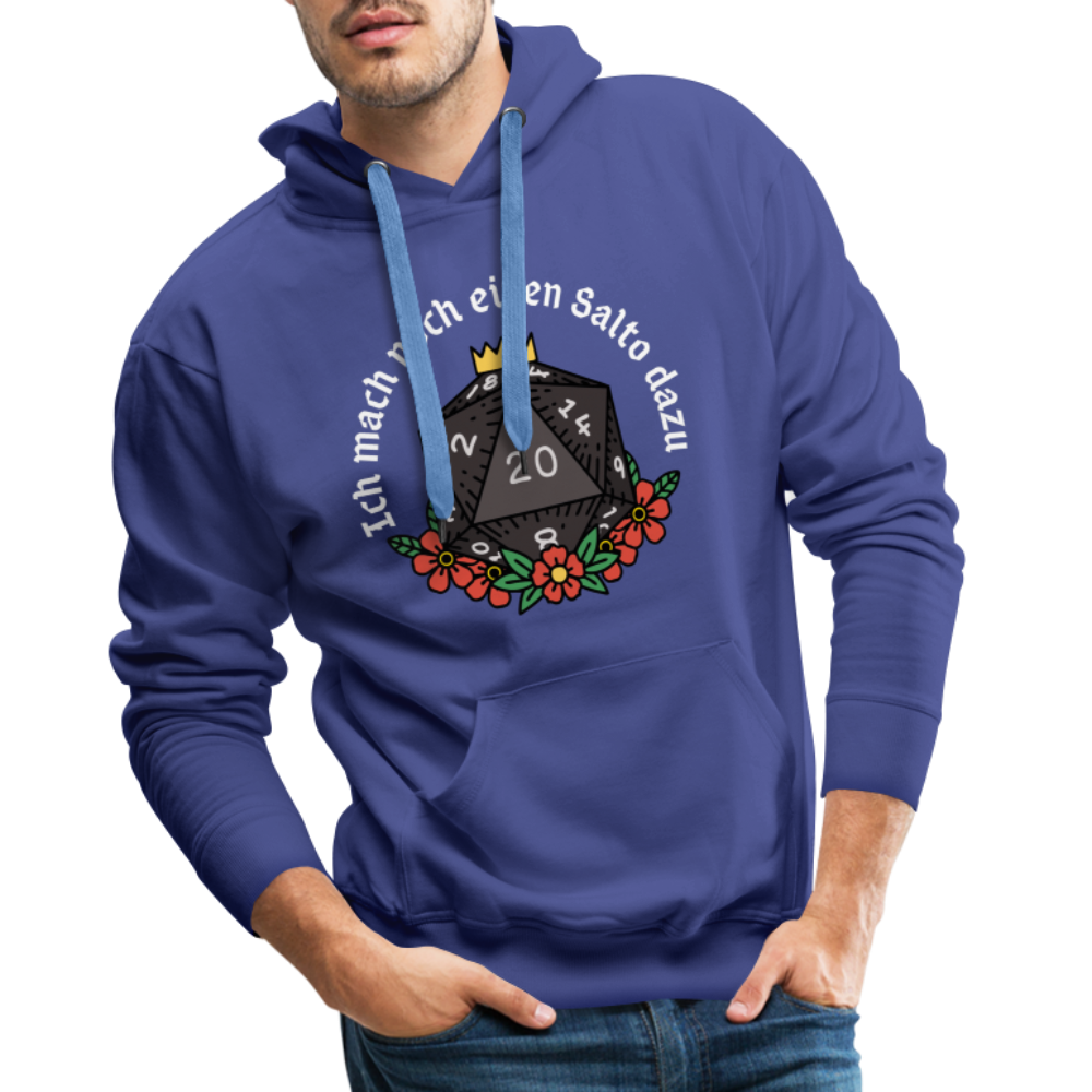 Männer Premium Hoodie "Ich mach noch einen Salto dazu 20" - Königsblau