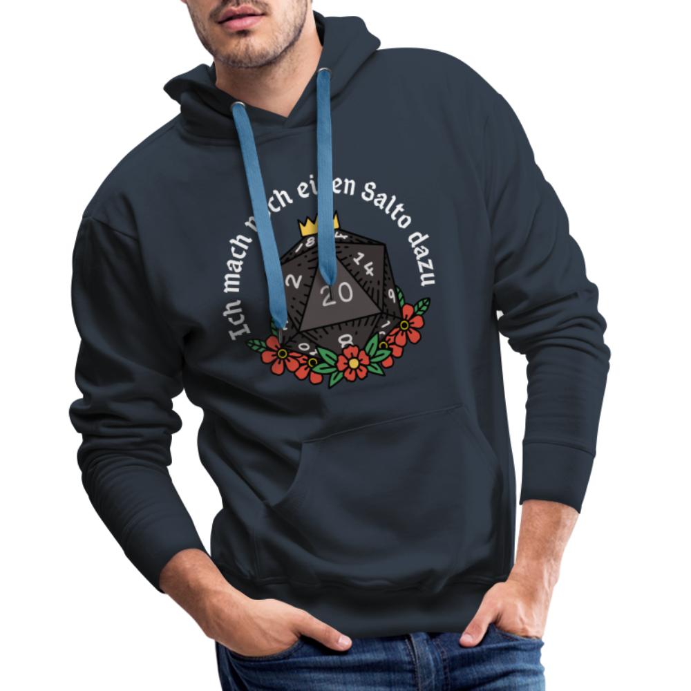 Männer Premium Hoodie "Ich mach noch einen Salto dazu 20" - Navy