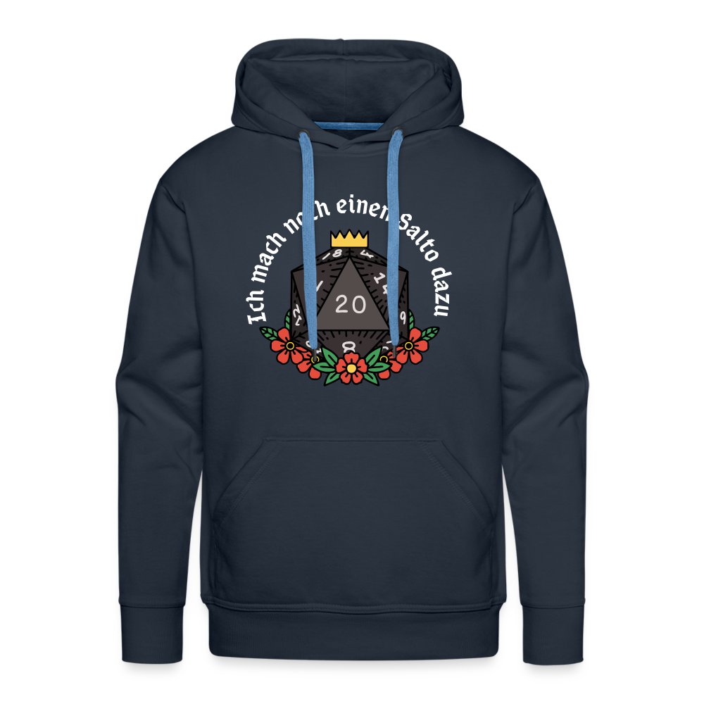 Männer Premium Hoodie "Ich mach noch einen Salto dazu 20" - Navy