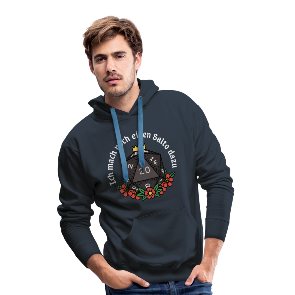 Männer Premium Hoodie "Ich mach noch einen Salto dazu 20" - Navy
