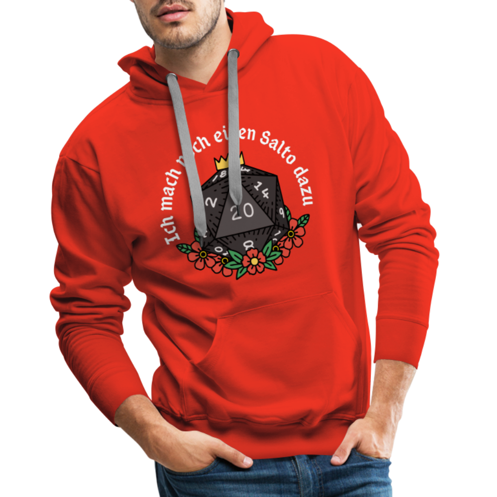 Männer Premium Hoodie "Ich mach noch einen Salto dazu 20" - Rot