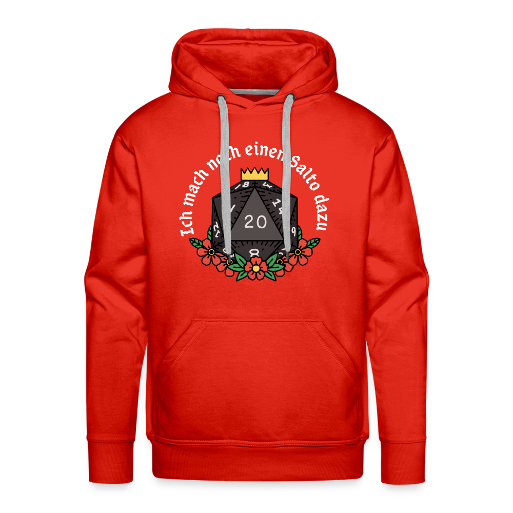 Männer Premium Hoodie "Ich mach noch einen Salto dazu 20" - Rot