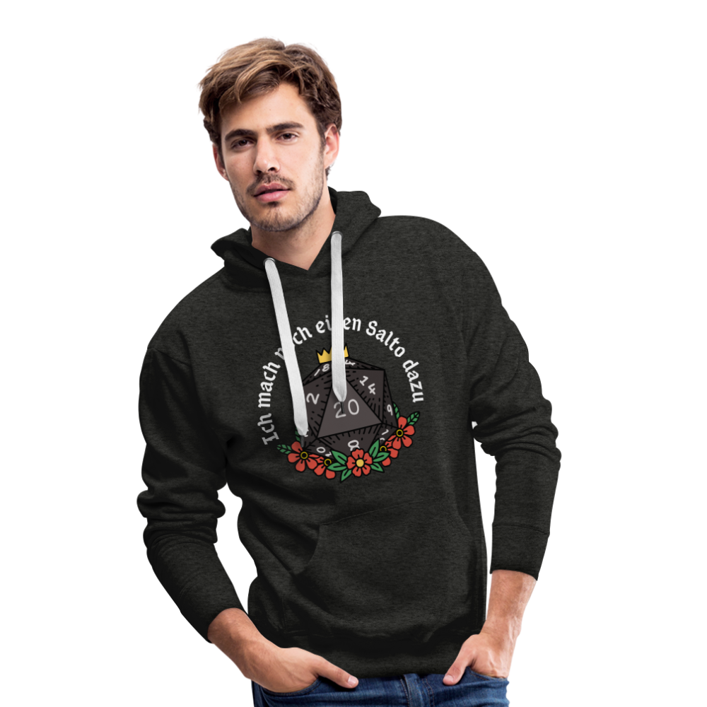 Männer Premium Hoodie "Ich mach noch einen Salto dazu 20" - Anthrazit