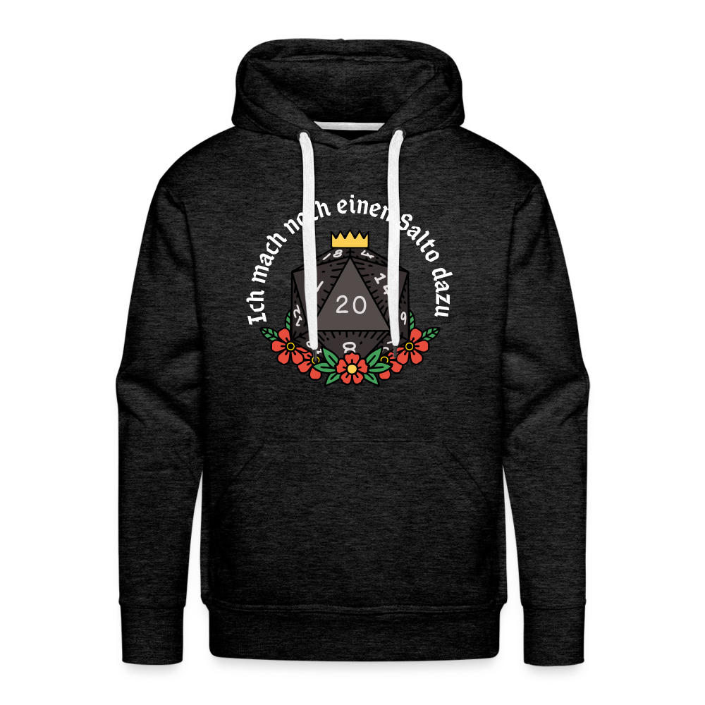 Männer Premium Hoodie "Ich mach noch einen Salto dazu 20" - Anthrazit