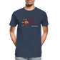 Männer Premium Bio T-Shirt Rote Fäden - Navy