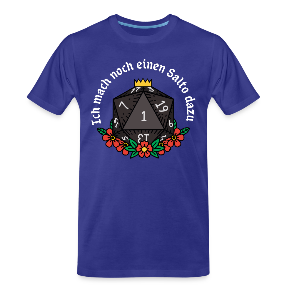 Männer Premium Bio T-Shirt "Ich mach noch einen Salto dazu 20" - Königsblau