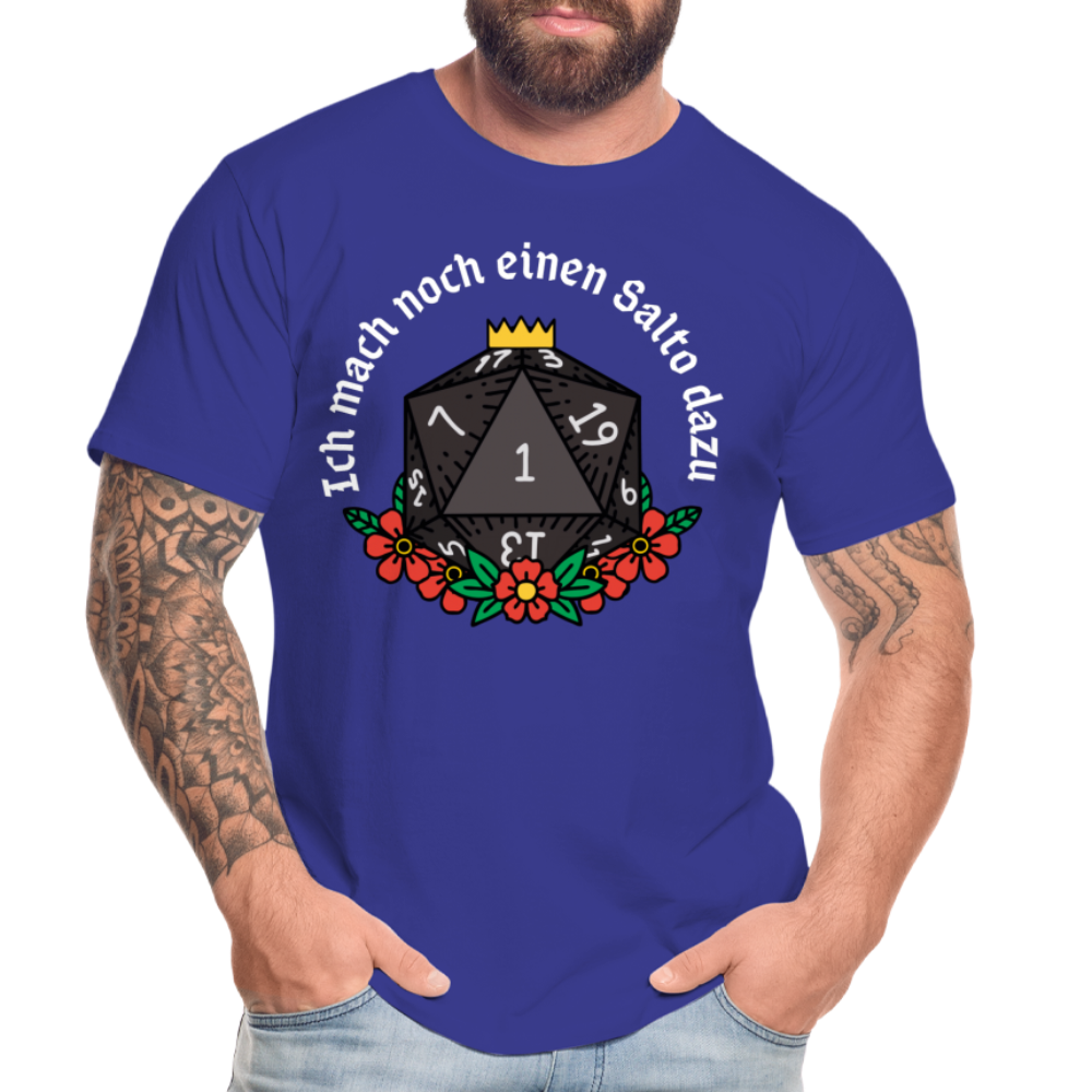Männer Premium Bio T-Shirt "Ich mach noch einen Salto dazu 20" - Königsblau
