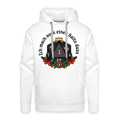 Men’s Premium Hoodie "Ich mach noch einen Salto dazu 1" - weiß