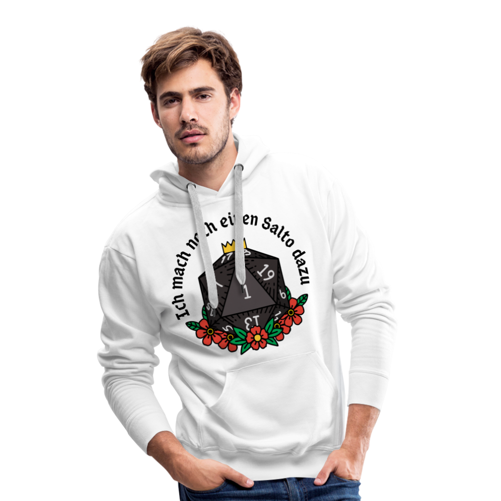 Men’s Premium Hoodie "Ich mach noch einen Salto dazu 1" - weiß
