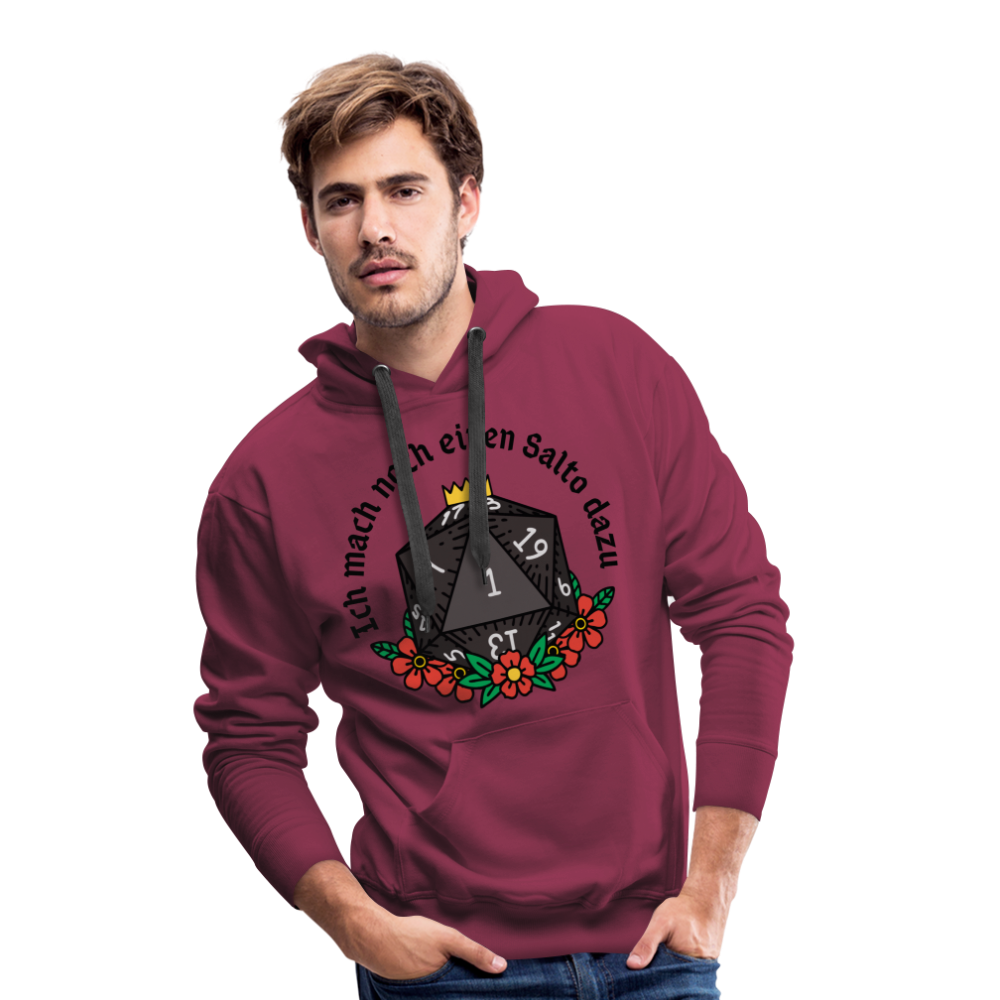 Men’s Premium Hoodie "Ich mach noch einen Salto dazu 1" - Bordeaux