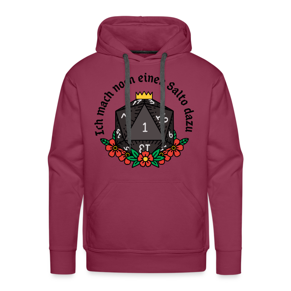 Men’s Premium Hoodie "Ich mach noch einen Salto dazu 1" - Bordeaux
