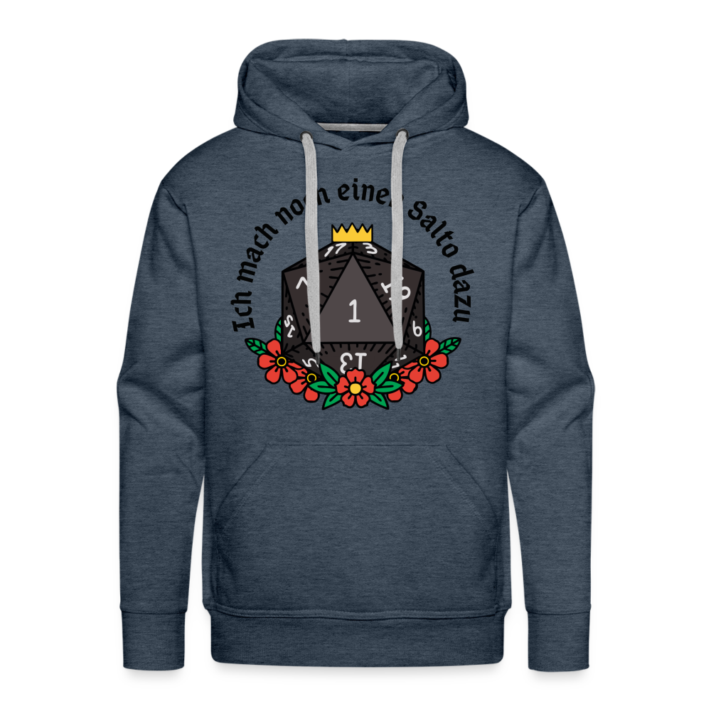 Men’s Premium Hoodie "Ich mach noch einen Salto dazu 1" - Jeansblau
