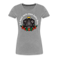 Frauen Premium Bio T-Shirt "Ich mach noch einen Salto dazu 1" - Grau meliert