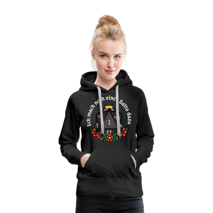 Frauen Premium Hoodie "Ich mach noch einen Salto dazu 1" - Schwarz