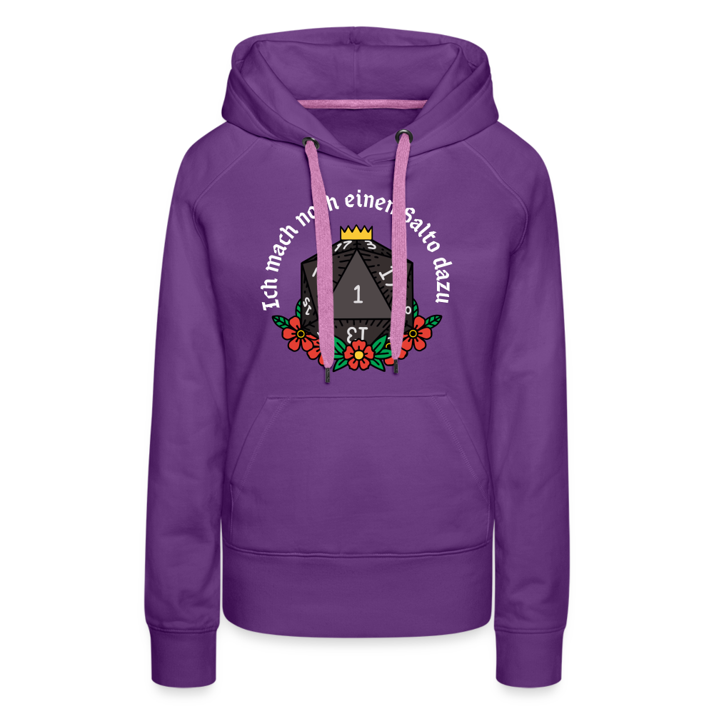 Frauen Premium Hoodie "Ich mach noch einen Salto dazu 1" - Purple