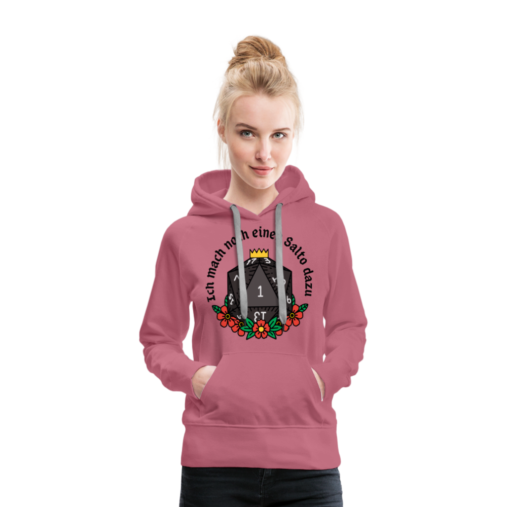 Frauen Premium Hoodie "Ich mach noch einen Salto dazu 1" - Malve